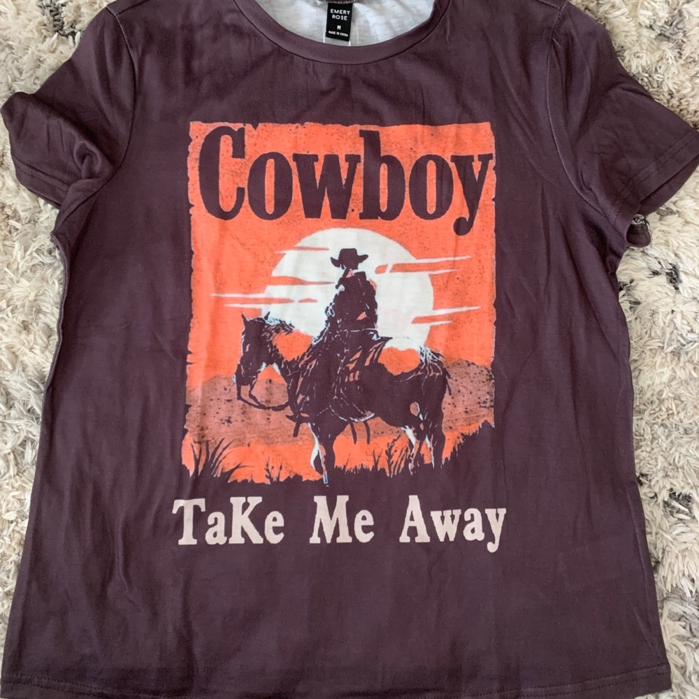 Cowboy take me away tee